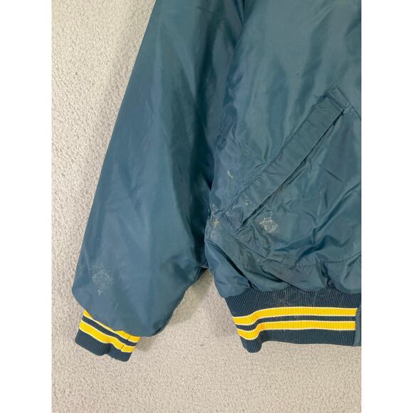 Men's Vintage‎ Bomber Jacket Size 44 Navy Casual Fall Dunbrooke - Picture 9 of 13